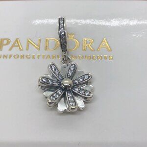 ✨🔥Pandora Sparkling Daisy Flower Dangle Charm S925 Sterling Silver